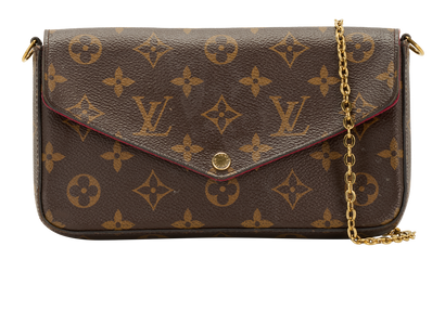 Felicie Pochette, &pound;695, Handbags, Brown, Canvas, Front view